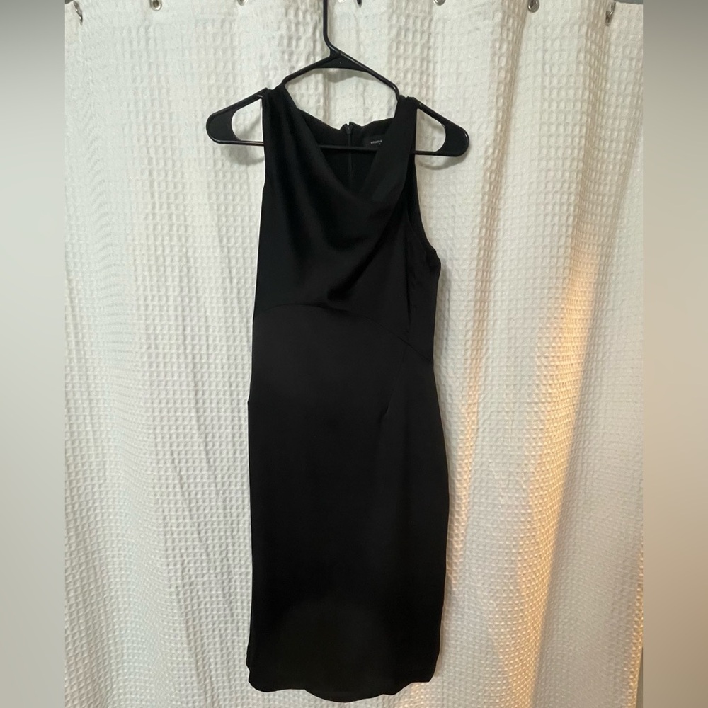 Banana Republic Cowl Neck Black Cocktail Dress